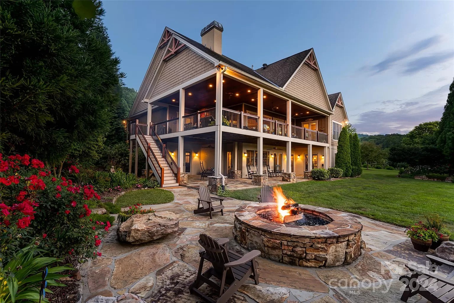 Luxury Farmhouse on 52 Acres for Sale in Brevard, North Carolina