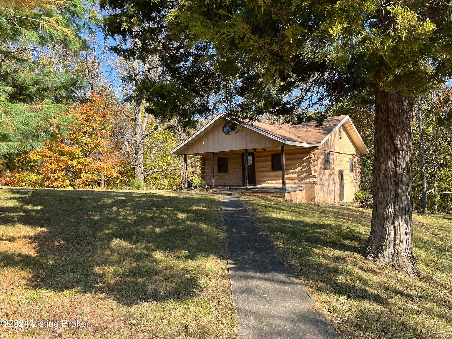 Rustic Log Cabin on 32 Acres in New Haven, Kentucky