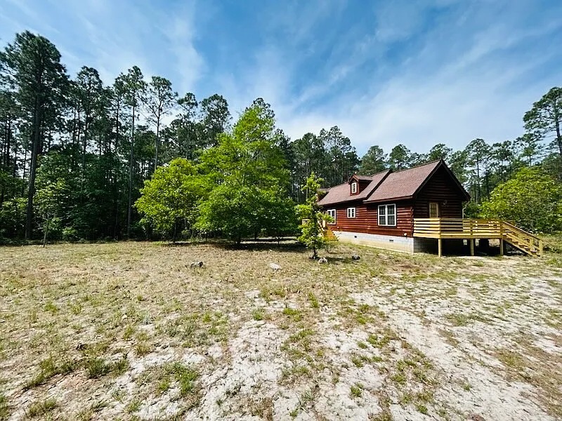 2-Bedroom Log Cabin on 80.63 Acres for Sale in Garland, North Carolina