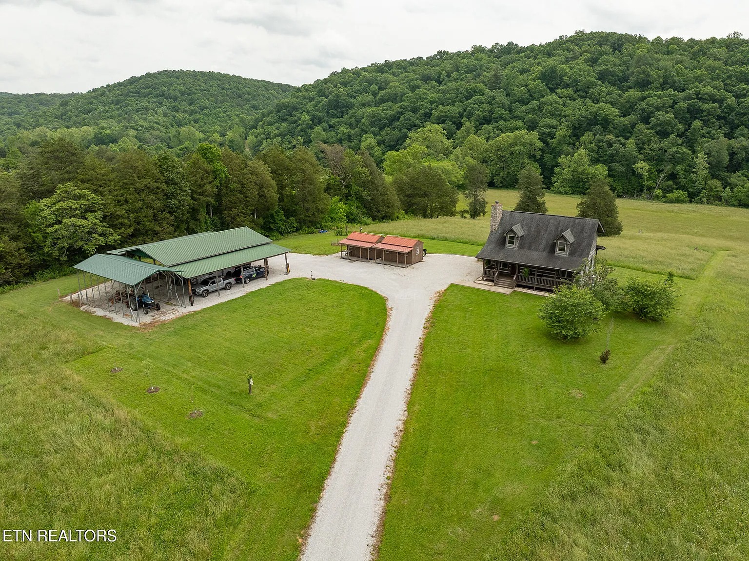25.8 Acres with Custom Log Cabin in Kingston, Tennessee