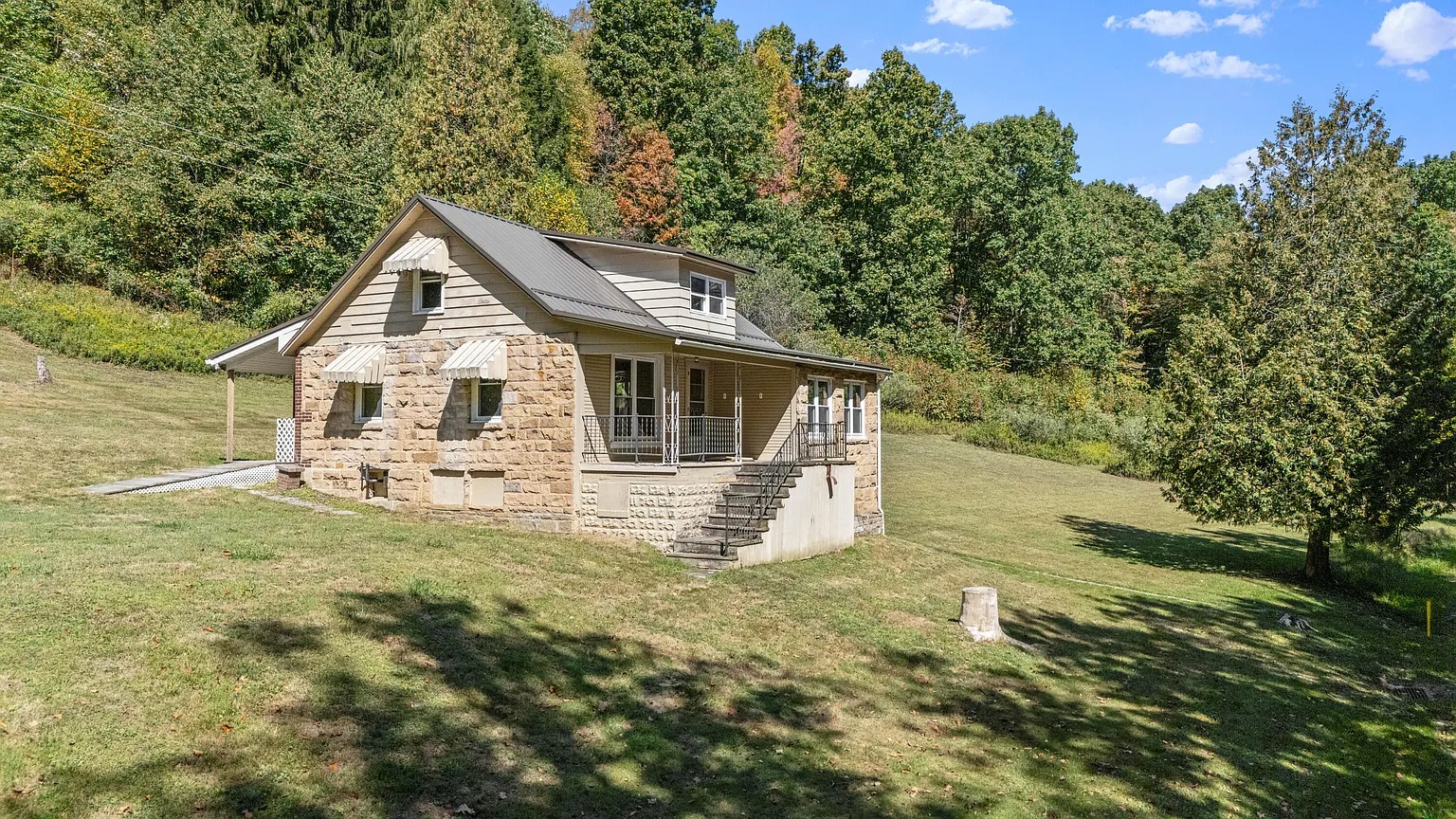 Stone Homestead on 5 Acres in Coalport, Pennsylvania